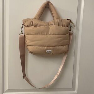 Stylish Wilo Tan Puffer Crossbody Bag